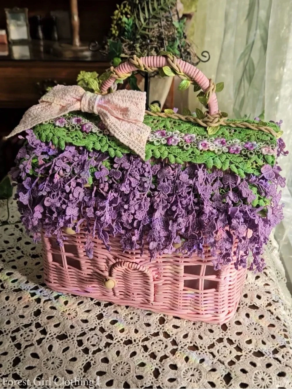 Wisteria Cottage Purse by Forest Girl Clothing - Picture 2 of 7